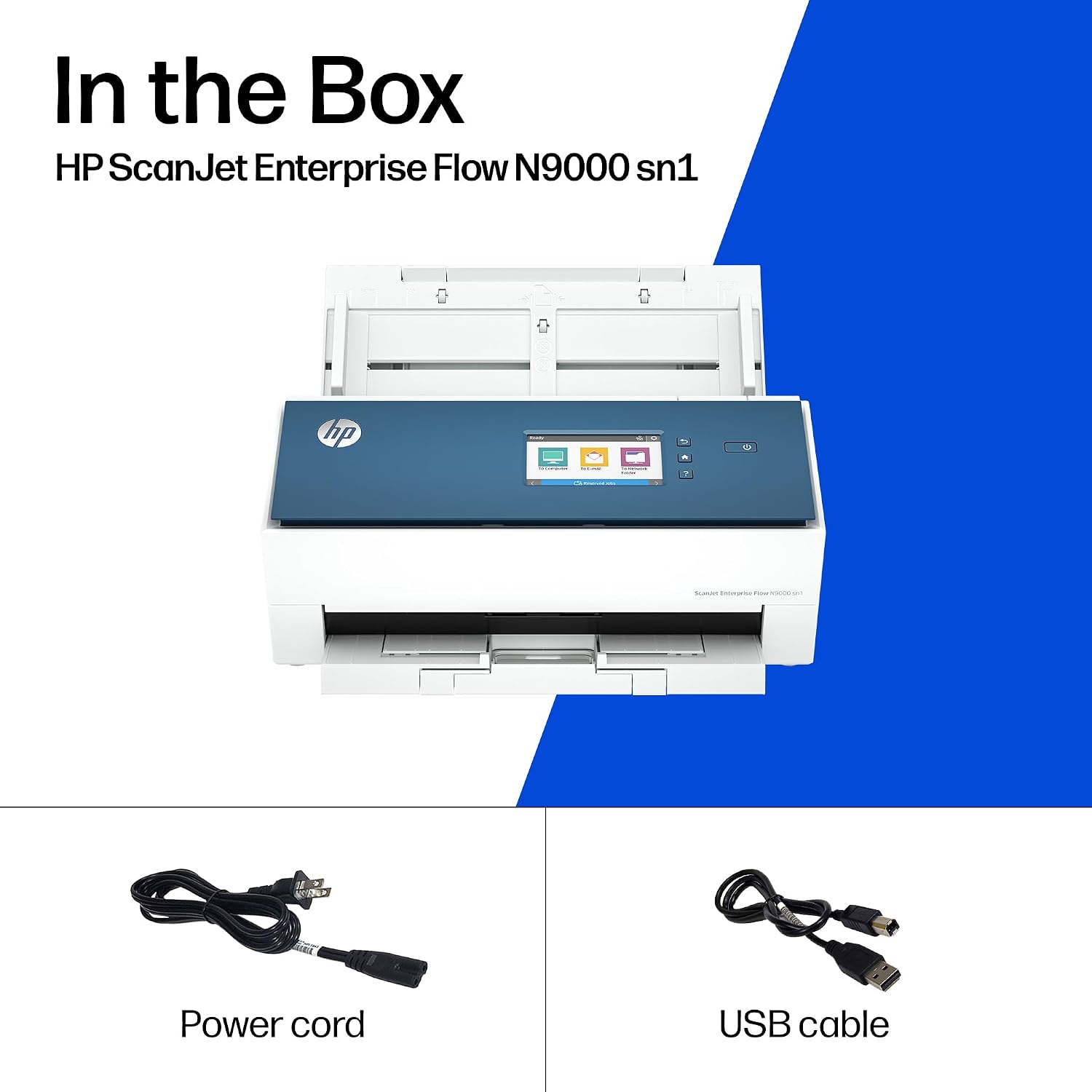 HP ScanJet Enterprise Flow N9000 sn1, Fast 2-Sided Scanner with auto Document Feeder, Best for Office (8Q4W1A)