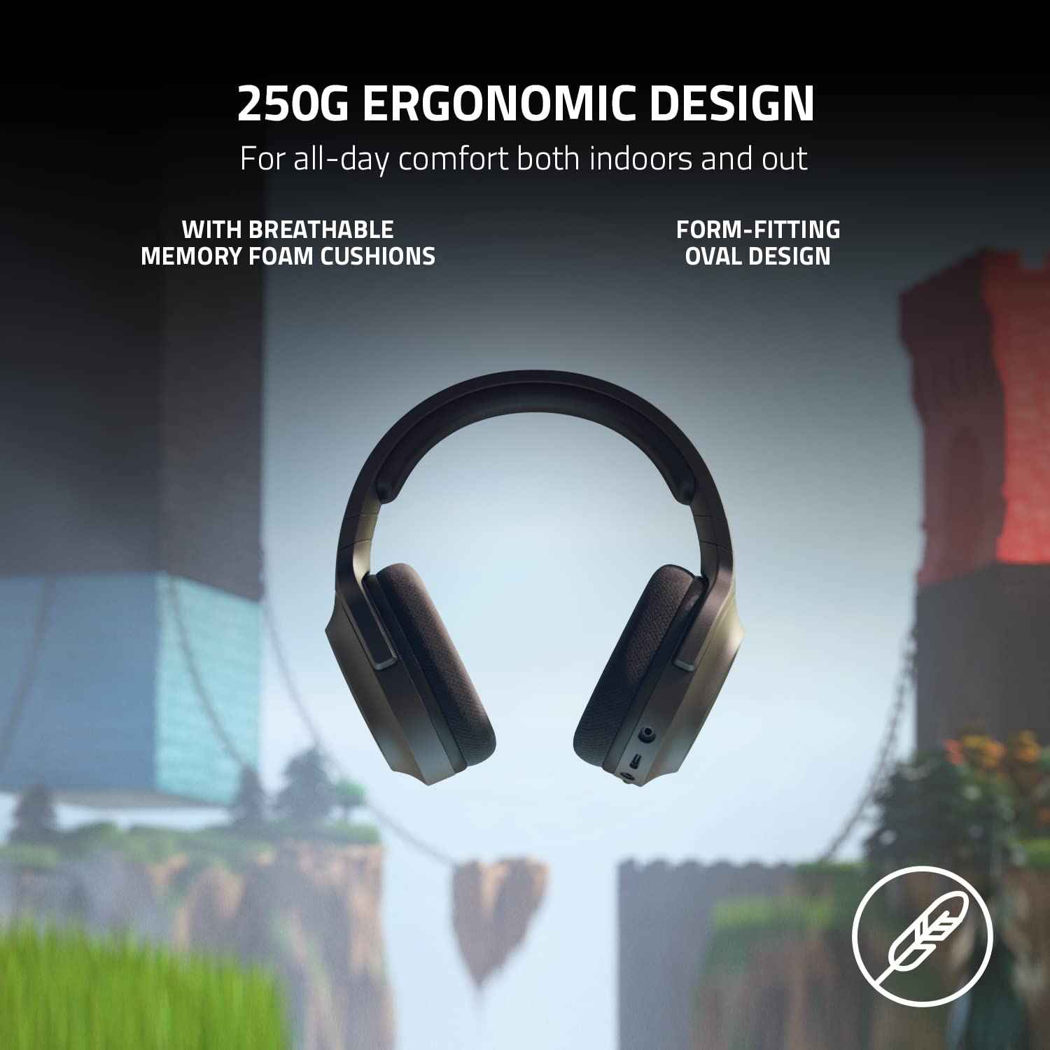Razer Barracuda X 2022 Smartchoice Wireless Gaming Headset Dual Wireless Bluetooth 2 4GHz Lightweight Design 40mm Drivers Detachable Mic 50Hr Battery USB C Multi Platform PC PS5 Switch Mobile Black