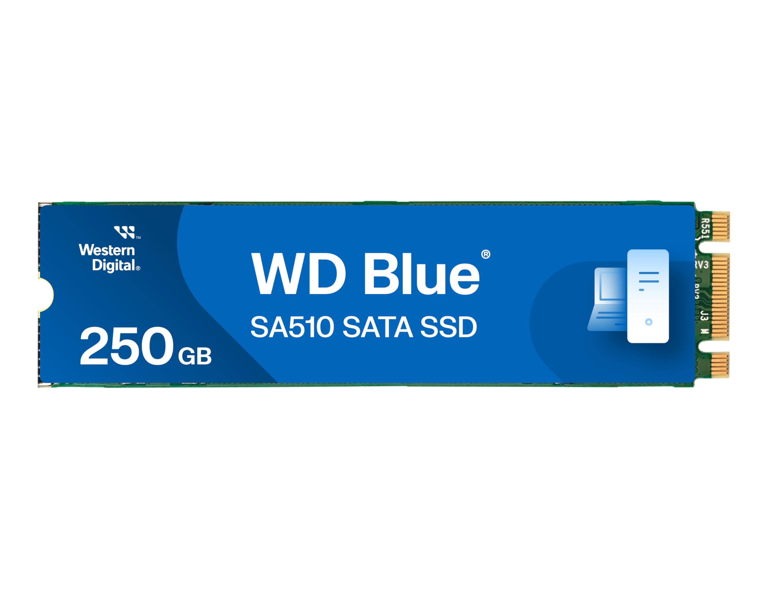 Western Digital WD Blue SA510 M.2 500GB, Up to 560MB/s, 2.5 Inch/7 mm, 5Y Warranty, Internal Solid State Drive (SSD) (WDS500G3B0B)