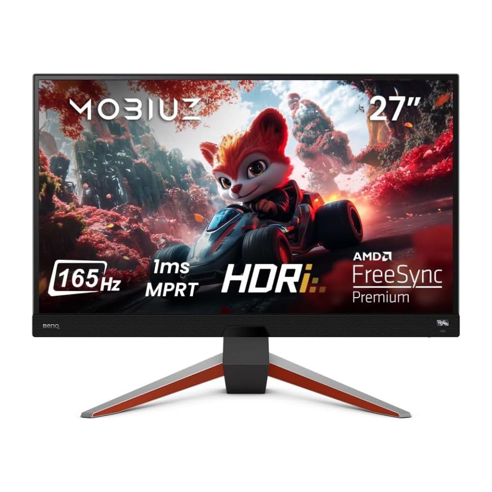BenQ MOBIUZ EX270M 27" 240Hz 1ms MPRT IPS Full HD HDR Gaming Monitor | FreeSync Premium| Height Adjustment| 99% sRGB| 400nits| Black Equalizer| treVolo Speakers| HDMI| DP| USB 3.0 Hub (Metallic Grey)