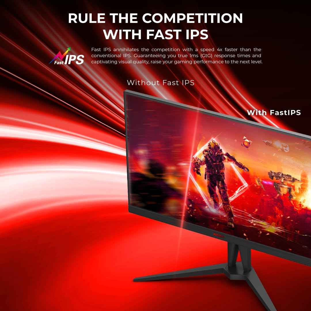 AOC AG275FS/94 Gaming Monitor 27 inch 1920 x 1080 Full HD Fast IPS Monitor, 360Hz, 0.5ms, AMD FreeSync Premium,HDR10, Flicker-Free and Low Blue Light, Height Adjustable Stand, 2 HDMI and 5 USB Ports