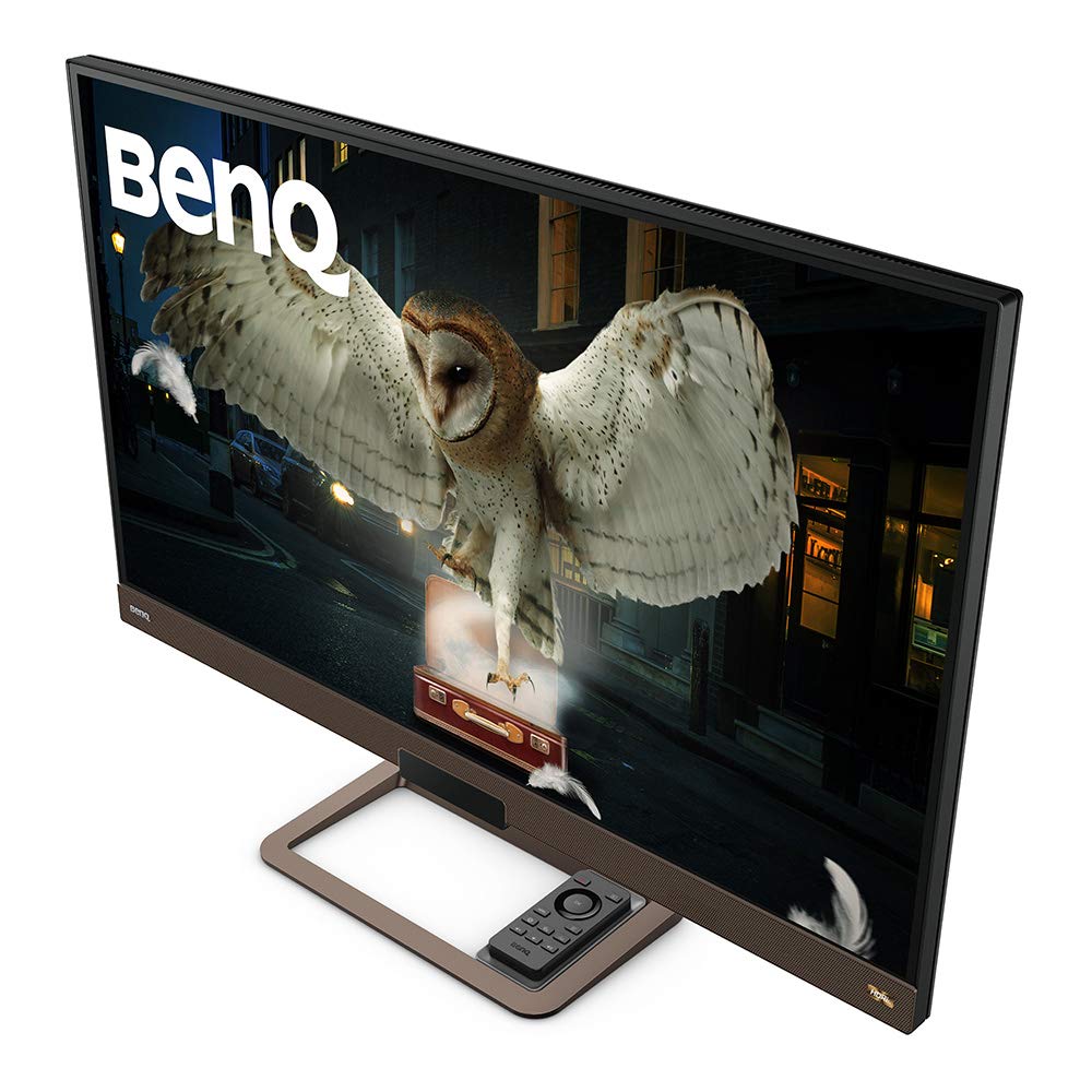 BenQ EW3280U 32"(81 cm) 3840x 2160 4K IPS HDR10| 95% DCI-P3 | USB-C(60W PD)| treVolo Speaker (5W Woofer)| Remote| VESA HDR400| EyeCare| AMDFreesync| HDMI| DP (Metallic Brown-Black)
