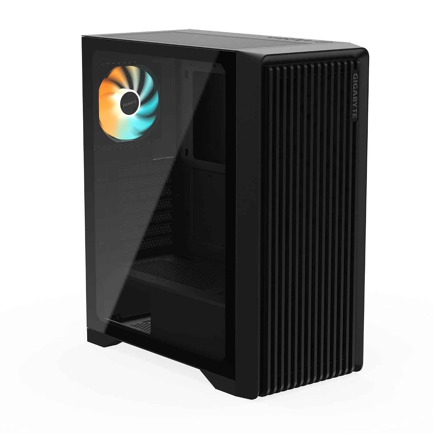 GIGABYTE C103 Glass Global Mid-Tower Gaming PC Case | Tempered Glass Side Panel, Optimized Airflow, Sleek Design & Efficient Cable Management | Supports ATX/Micro-ATX/Mini-ITX Motherboards