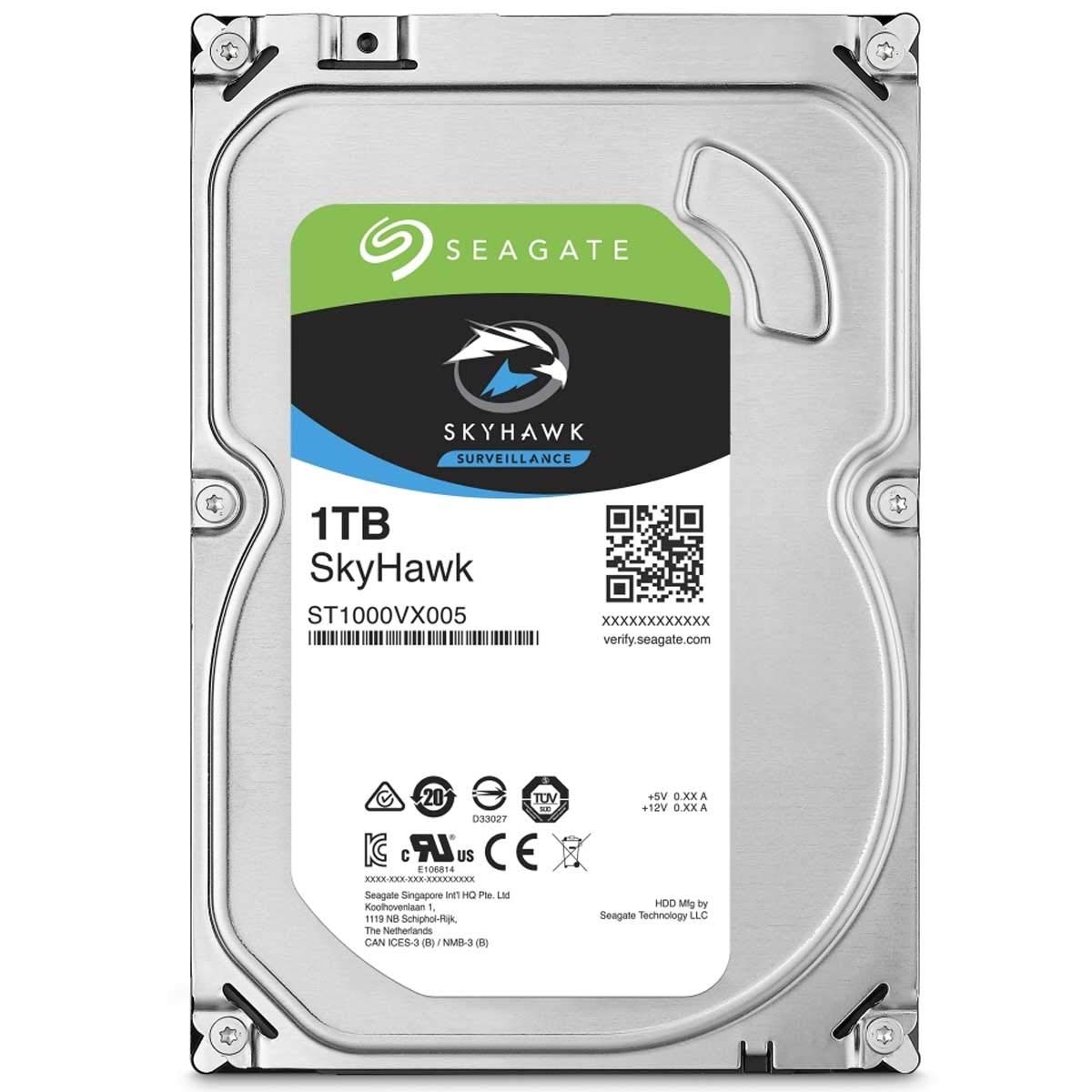 Seagate Skyhawk AI 8TB Video Internal Hard Drive HDD – 3.5 Inch SATA 6 Gb/s 256 MB Cache for DVR NVR Security Camera System with 3-Years Data Recovery Services (ST8000VE001)