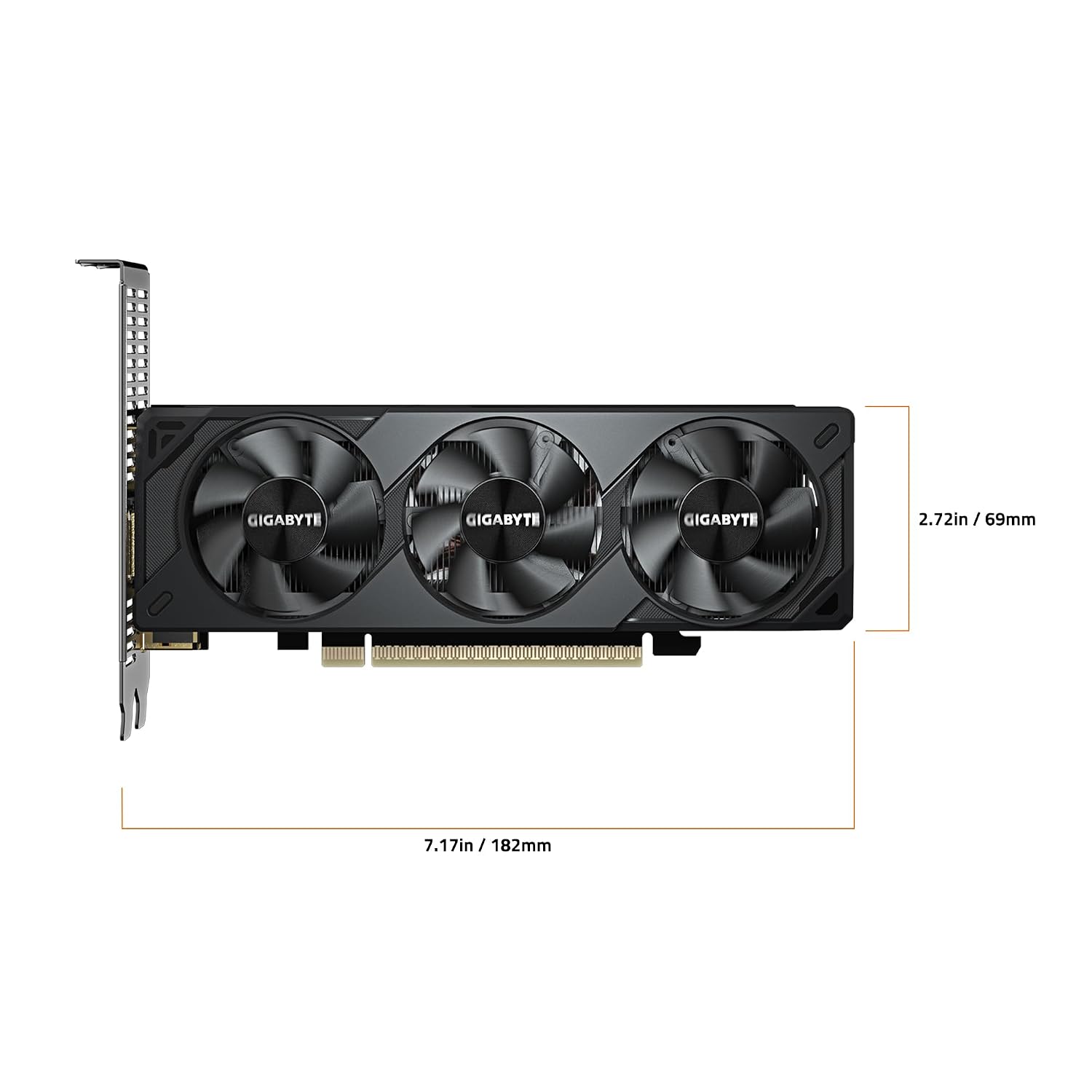 GIGABYTE GeForce RTX 5050 OC Low Profile 8G Graphics Card, 8GB 128-bit GDDR6, PCIe 5.0, Supports up to 4 displays, GV-N5050OC-8GL Video Card