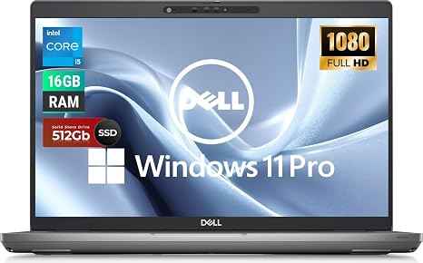 REFURBISHED Dell Precision 3000 3470 14" FHD Mobile Workstation Laptop Computer, Intel Core 12th Gen i5-1250P (12 Core) Notebook PC, 16 GB RAM, 512 GB SSD, Backlit Keyboard, Webcam, Windows 11 (1 years warranty, Without bag)