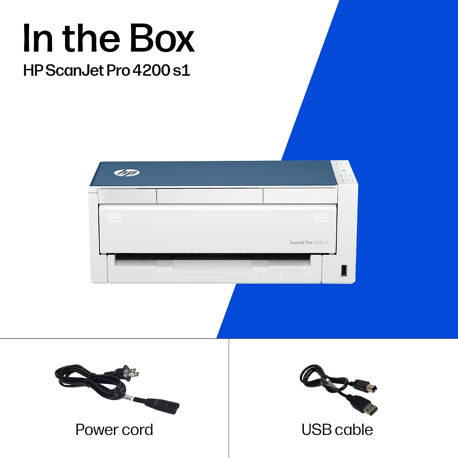 HP ScanJet Pro 4200 s1, Fast 2-Sided Scanner with auto Document Feeder, Best for Office (8Q4W2A)