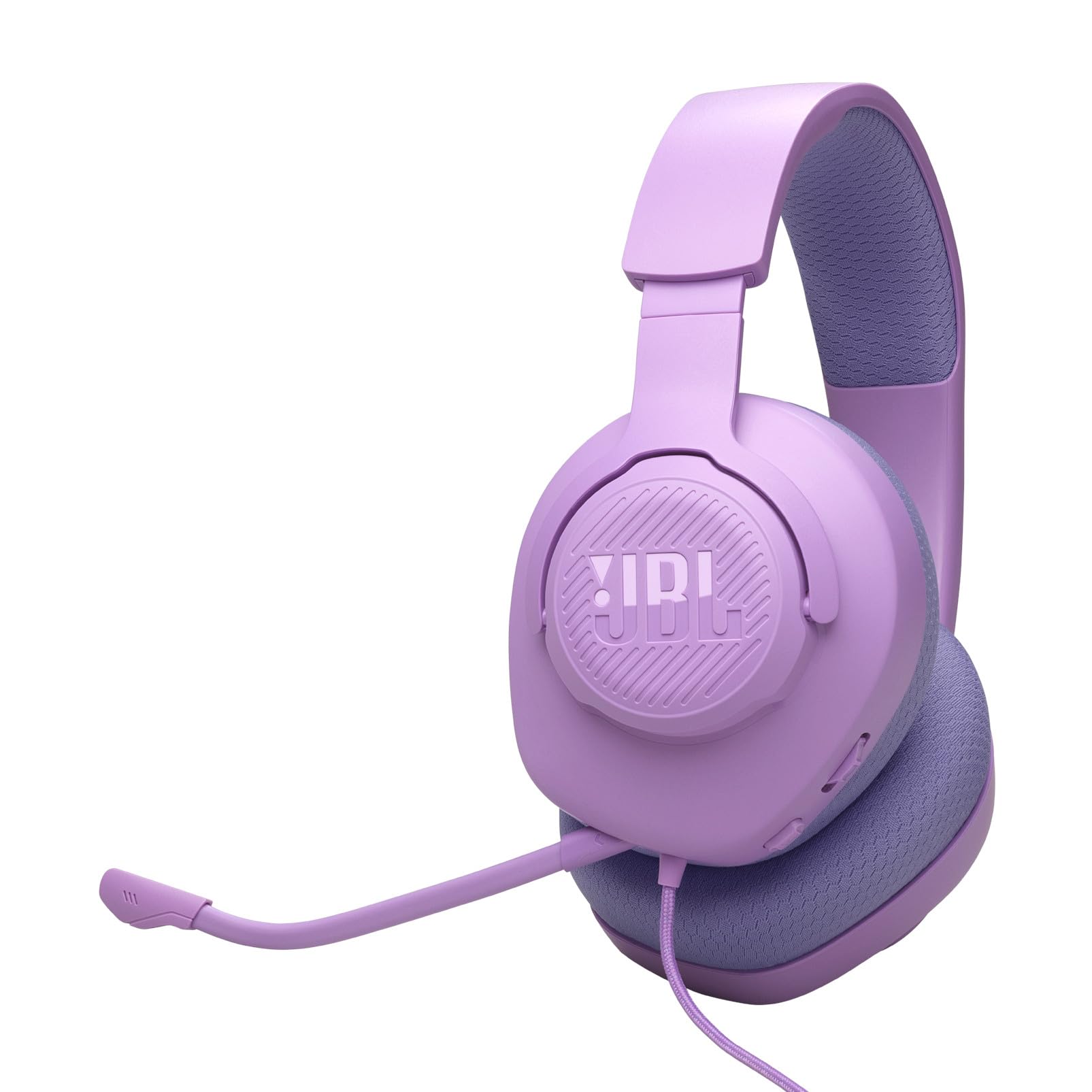JBL Quantum 100M2 Wired Gaming Headphones, Supports Windows Sonic Spatial Audio, 40mm Realistic Dynamic Drivers, Omnidirectional Detachable Mic, Breathable Memory Foam Cushions, PC/Xbox/PS/3.5mm-Cyan