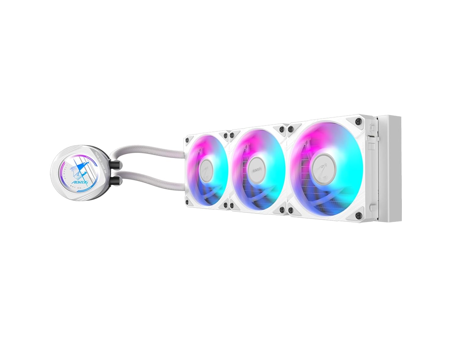 AORUS WATERFORCE II 360 ICE Liquid CPU Cooler, 360mm Radiator with 3x120mm Low Noise ARGB Fans, Compatible with Intel LGA1851, LGA1700, and AMD AM5 (GP-AORUS WATERFORCE II 360 ICE)