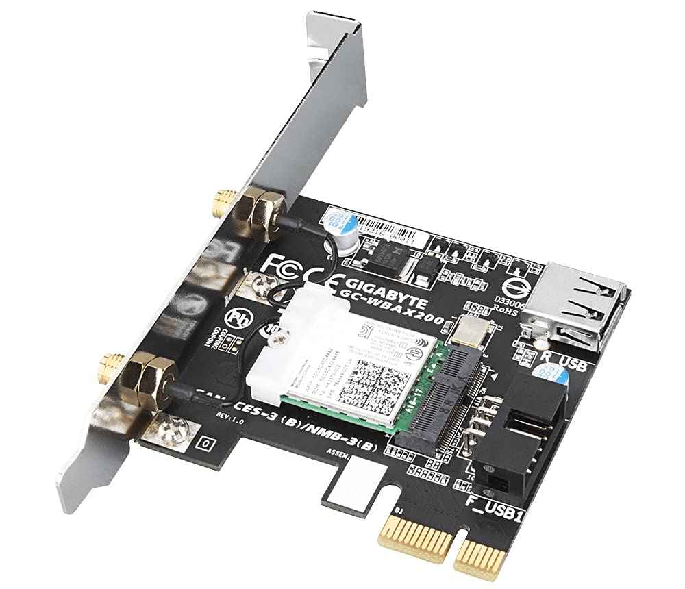 Gigabyte GC-WBAX200 networking card Internal WLAN / Bluetooth 2400 Mbit/s