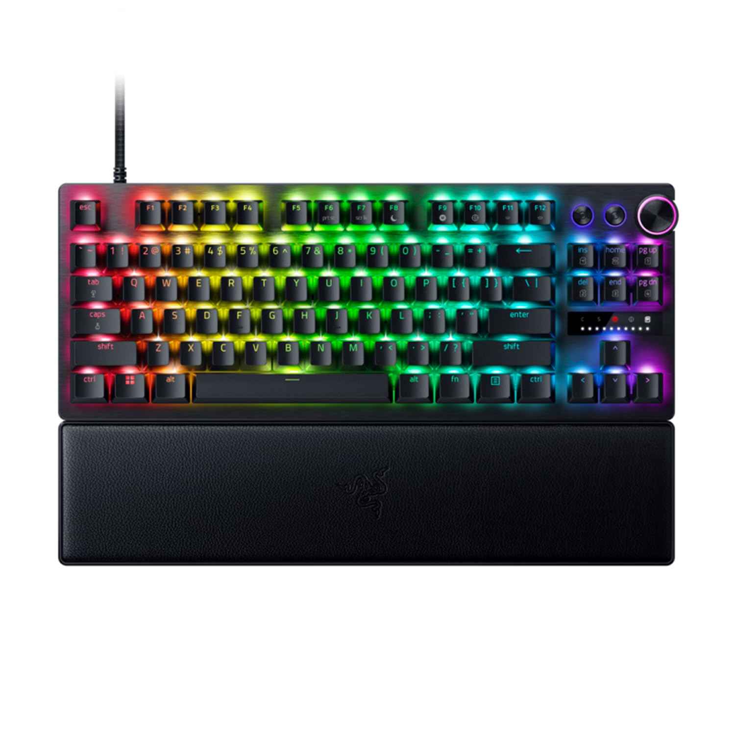 Razer Huntsman V3 Pro TKL Smartchoice Wired Gaming Keyboard, Gen-2 Analog Optical Switches, Rapid Trigger & Snap Tap, Adjustable Actuation, RGB Chroma, Doubleshot PBT Keycaps, Black
