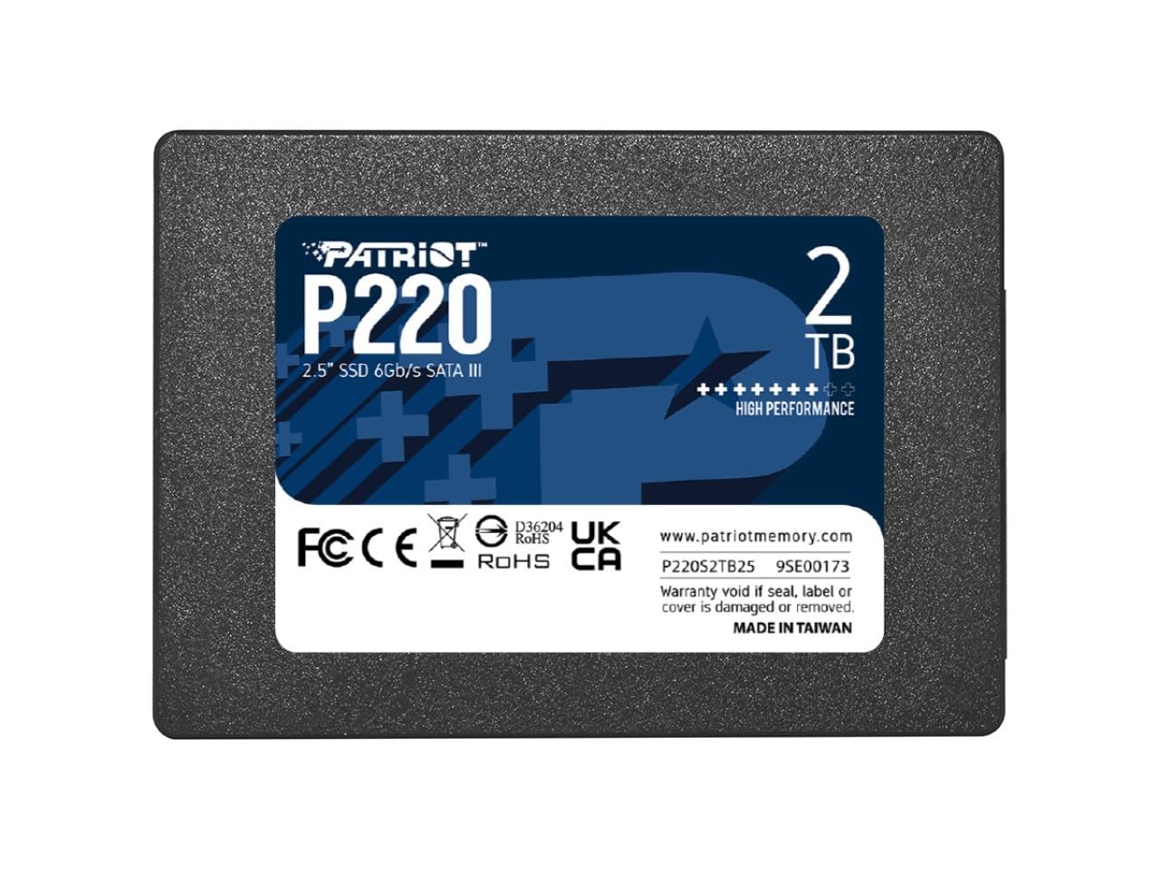 Patriot Memory P220 256GB Internal SSD SATA 3 2.5" Solid State Drive P220S256G25
