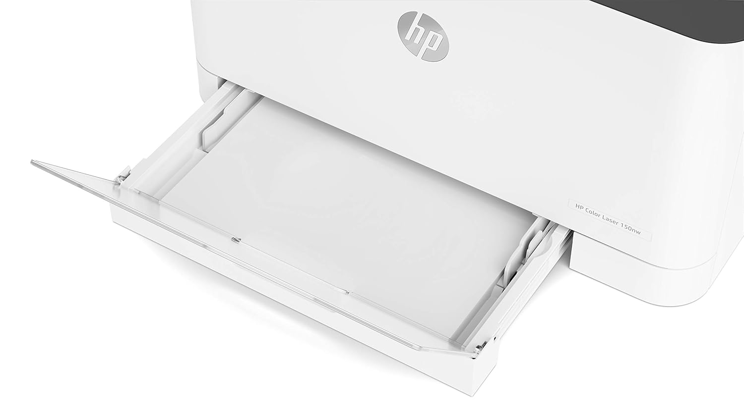 HP Colour Laser 150Nw Wireless Color Laser Printer with Built-in Ethernet and WiFi-Direct, Smallest Color Laser in Its Class, White - Zapnet.in
