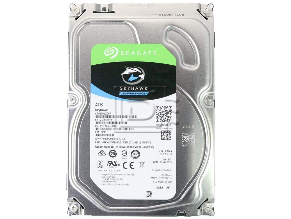 Seagate Skyhawk AI 8TB Video Internal Hard Drive HDD – 3.5 Inch SATA 6 Gb/s 256 MB Cache for DVR NVR Security Camera System with 3-Years Data Recovery Services (ST8000VE001)