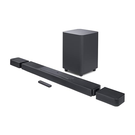 JBL Bar 1300, 11.1.4 Channel Truly Wireless Soundbar with True Dolby Atmos®, DTS:X, and MultiBeam™ Surround Sound, 10" Down-Firing Wireless Subwoofer, HDMI eARC, BT, Wi-Fi, Alexa, One App (1170W) - Zapnet.in