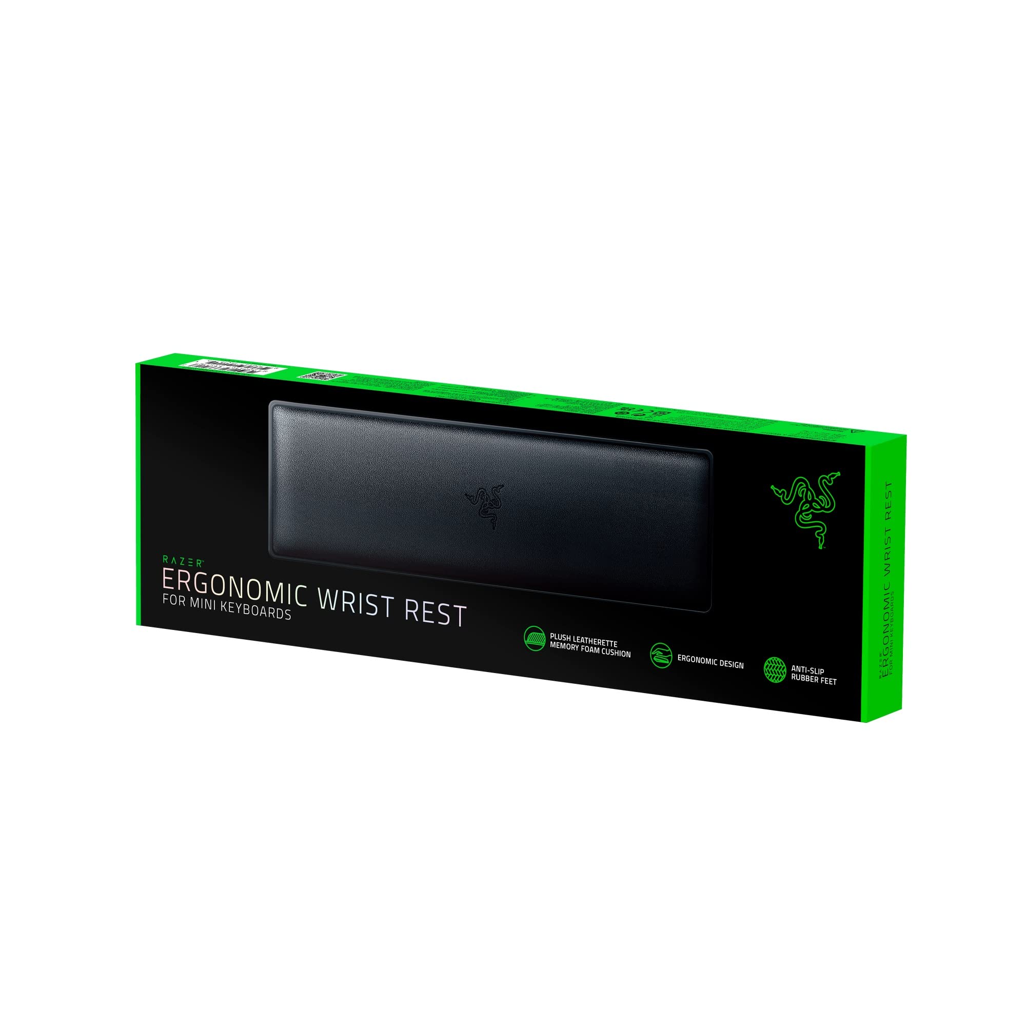 Razer Ergonomic Wrist Rest Pro for Full-Sized Keyboards, Black | Cooling Gel Infused, Anti-Slip Rubber Base, Angled Incline