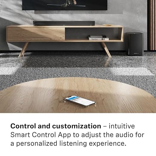 SENNHEISER AMBEO Sub for TV&Music- Immersive 3D Surround Sound-Thundering Deep Bass down to 27 Hz - 8" Subwoofer with a 350W Class D Amplifier - Compatible with AMBEO Soundbar family. 2 Years Warranty - Zapnet.in