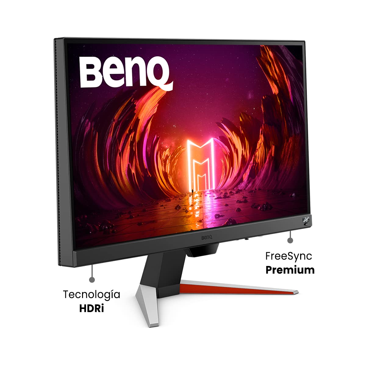 BenQ MOBIUZ EX240N 24" VA Panel Full HD HDR Gaming Monitor| 165Hz| 1ms MPRT| FreeSync Premium| treVolo Speakers (2.5W x 2)| Bezel Less| Light Tuner| Color Vibrance| Black Equalizer| HDMI| DP (Gray)