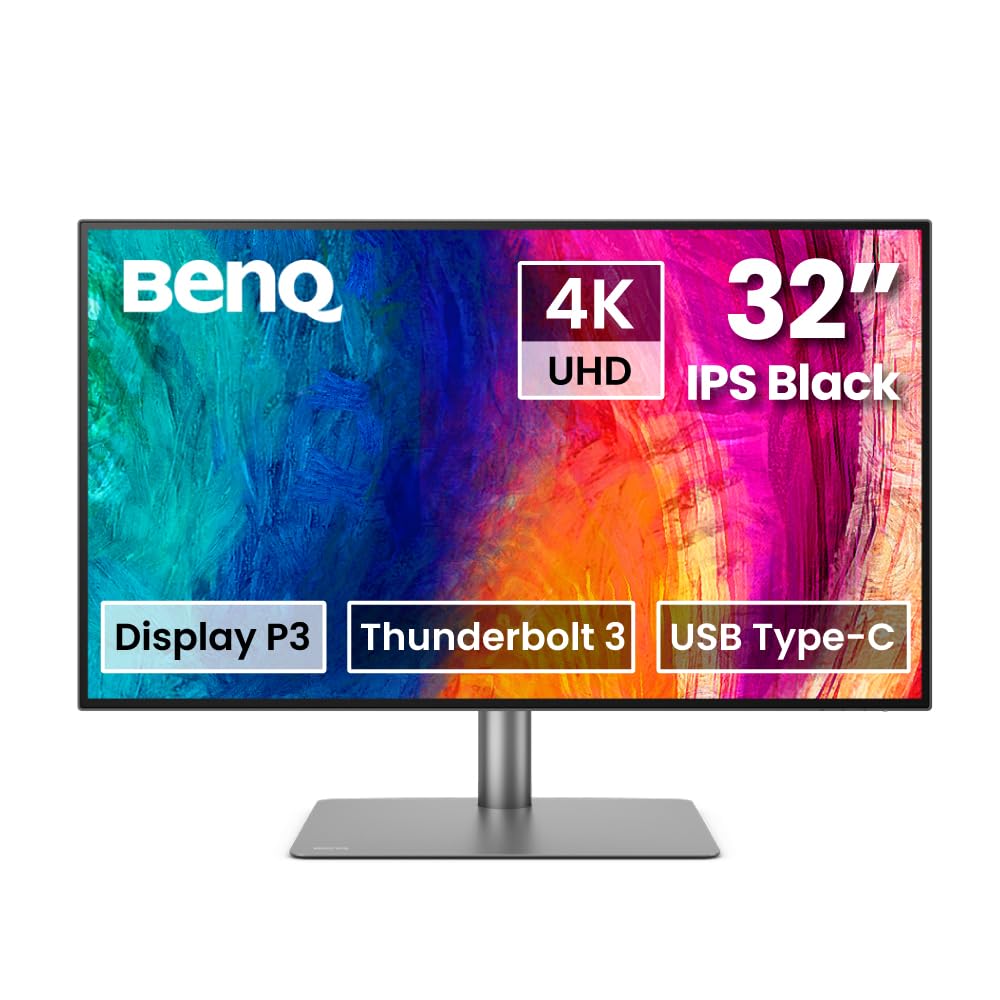BenQ PD2725U 27 "(69 cm) IPS 4K HDR10 Monitor for Mac| 95% P3| 100% sRGB| 100% Rec709|Thunderbolt 3| AQCOLOR Technology|Factory-Calibrated|Hotkey Puck G2| ICCsync| KVM|PIP/PBP|USB Hub|HDMI|DP(Black)
