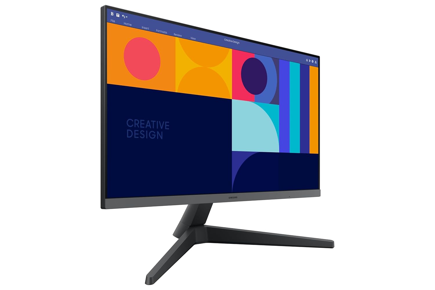 Samsung 24-inch (60.46cm) FHD, IPS, 100 Hz, 1920 x 1080 Flat Monitor, Bezel Less Design, AMD FreeSync, Flicker-Free, HDMI, Display Port (LS24C330GAWXXL, Black)