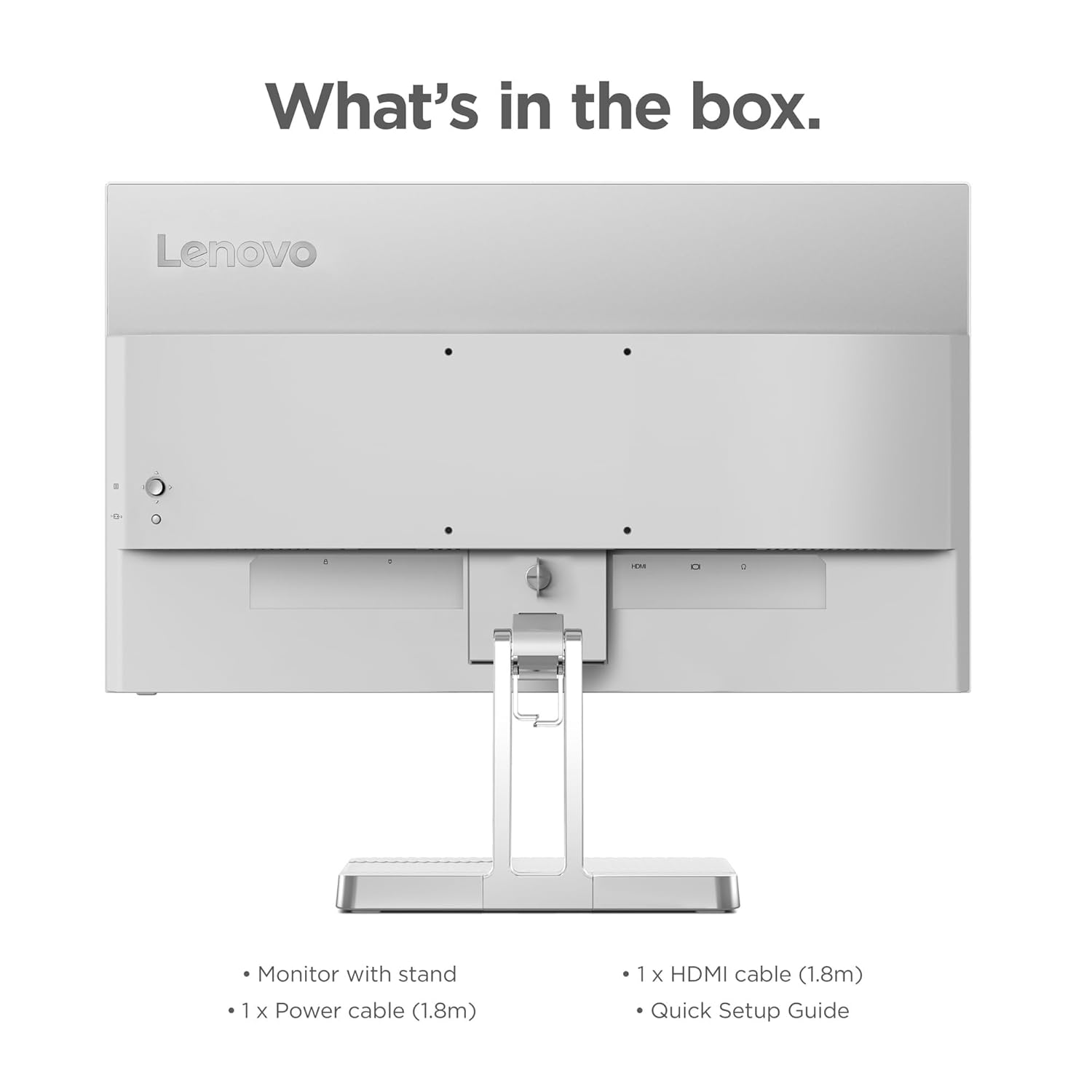 Lenovo L22e-40, 21.4 Inch (54.48 cm), FHD 1920x1080, 75Hz, Grey, 4ms, 16.7Mn Colors, AMD FreeSync, TUV Eye Comfort, Low Blue Light, Smart Display Customization Artery, HDMI Monitor