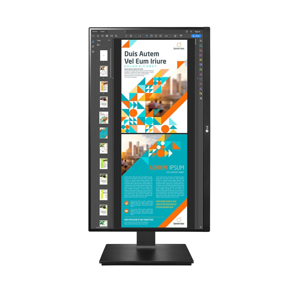 LG 24QP550 24 inch (60 cm) QHD (2K) Monitor - 2560 x 1440 Pixels, IPS-sRGB 99%, Height Adjust, Pivot (2Way), Swivel, Display Port, HDMIx 2, 3 Side Slim Border - Zapnet.in