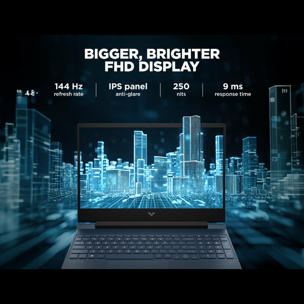 HP Victus 39.6 cm (15.6) Gaming Laptop 15-fa1413TX, Blue - Zapnet.in