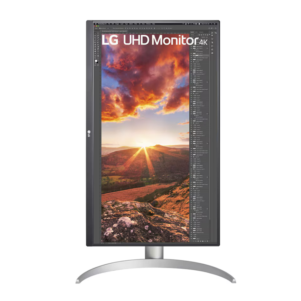 LG 27Up850-W Monitor 27 Inch Uhd (3840 X 2160) Ips Display, Vesa Displayhdr 400, Dci-P3 95% Color Gamut, Usb-C,3-Side Virtually Borderless Display, Height/Pivot/Tilt Adjustable Stand