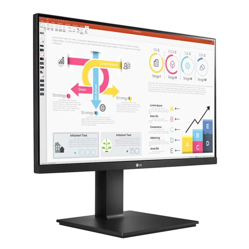 LG 24QP750 24 inch (60.45 cm) QHD (2K) Monitor - 2560x1440 Pixels, IPS-sRGB 99%, Height Adjust, Pivot (2Way), Swivel, Tilt, USB-C (65W PD) Display Port, HDMI - Zapnet.in