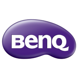 BenQ logo on a purple background