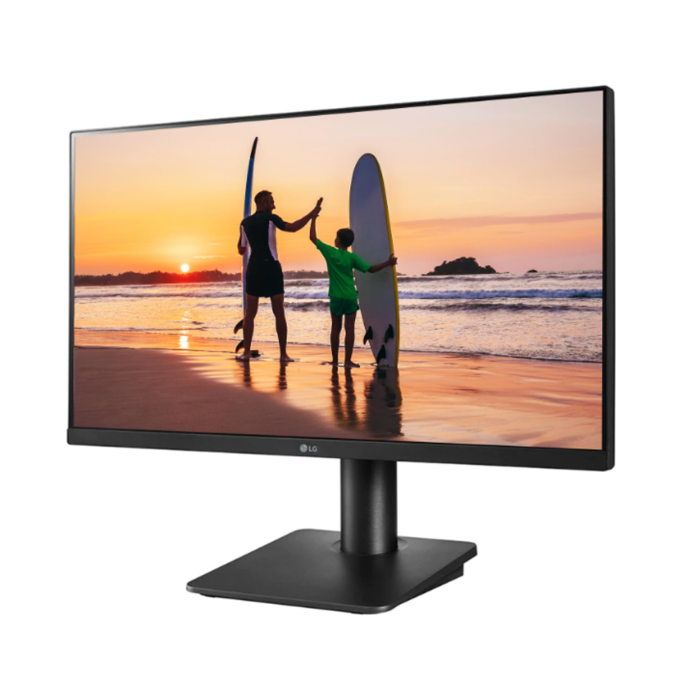 LG 24 inch (60.4 cm) IPS FHD (1920 x 1080 Pixels), Height Adjust, Display Port, HDMI, AMD FreeSync, 75 Hz Refresh, Black Color - 24MP450 - Zapnet.in