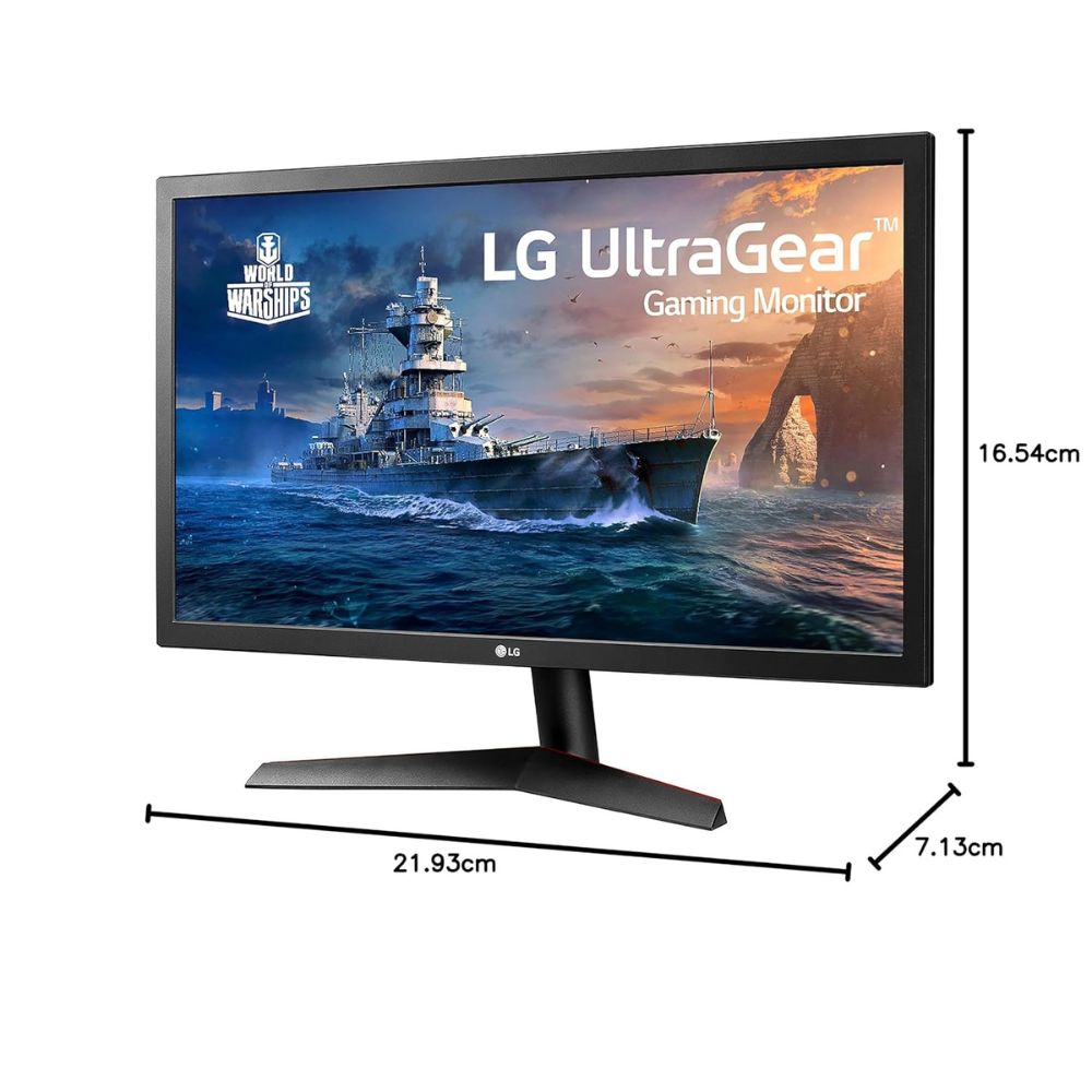 LG Ultragear 24Gl600F 24 Inch (60.96 Cm) Lcd 1920 X 1080 Pixels 144Hz, Native 1Ms Full Hd Gaming Monitor With Radeon Freesync - Tn Panel With Display Port, Hdmi, Headphone Out - Zapnet.in