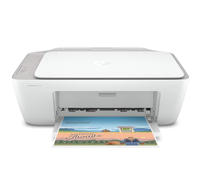 HP DeskJet 2332 All-in-One Printer, Print, Copy, Scan, Hi-Speed USB 2.0, Up to 7.5/5.5 ppm (Black/Color), 60-Sheet Input Tray, 25-Sheet Output Tray, 1000-page Duty Cycle, Color, 7WN44D - Zapnet.in