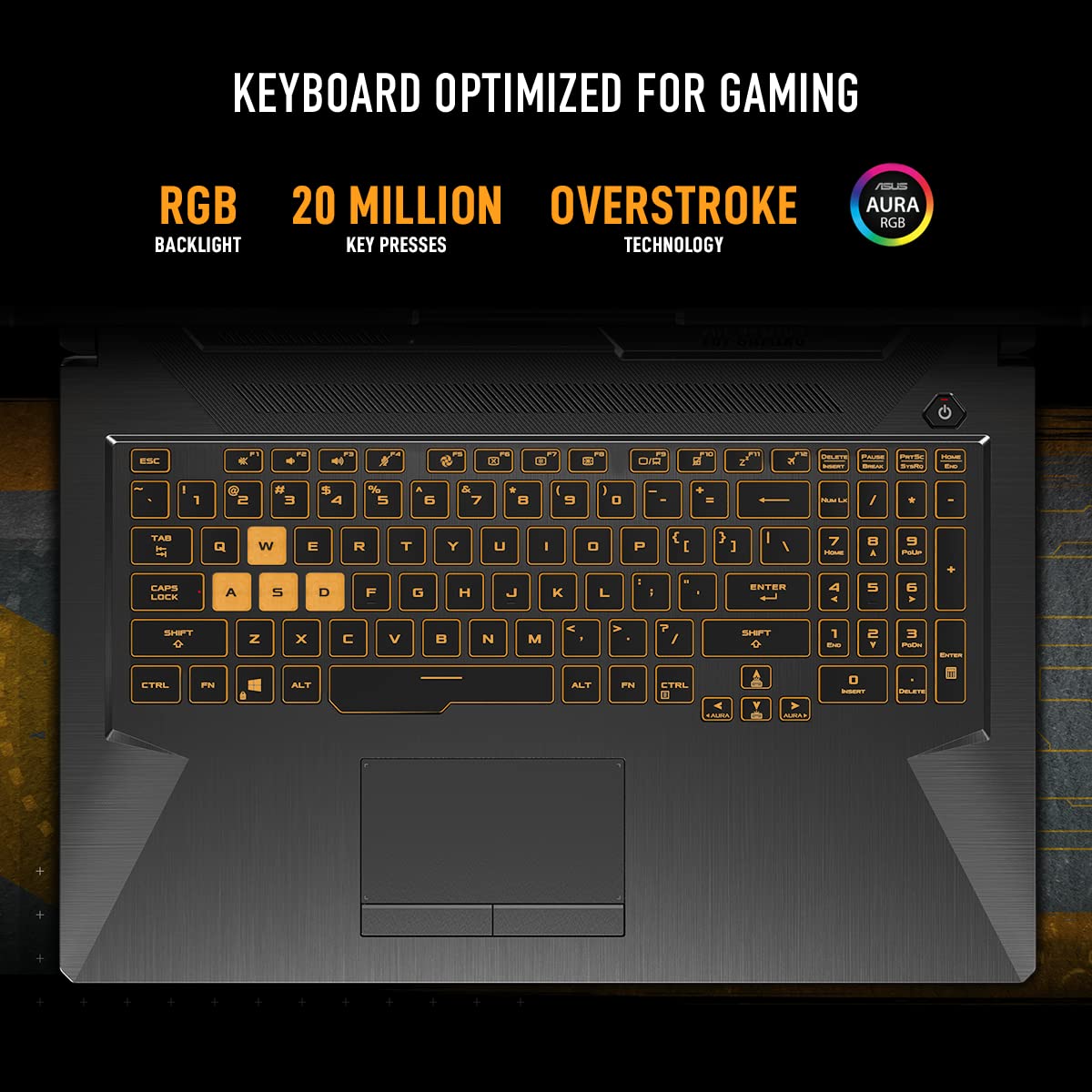 ASUS TUF Gaming A15, 15.6" FHD 16:9 144Hz 250nits, AMD Ryzen 5 7535HS Processor, Gaming Laptop (16GB RAM/512GB SSD/NVIDIA GeForce RTX 3050/Windows 11/Office 2021/Graphite Black/2.3 Kg),FA566NC-HN083WS