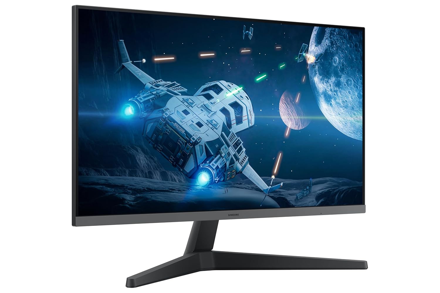 Samsung 27-inch (68.59cm) FHD, IPS, 100 Hz, 1920 x 1080 Flat Monitor, Bezel Less Design, AMD FreeSync, Flicker Free, HDMI, Display Port (LS27C330GAWXXL, Black)