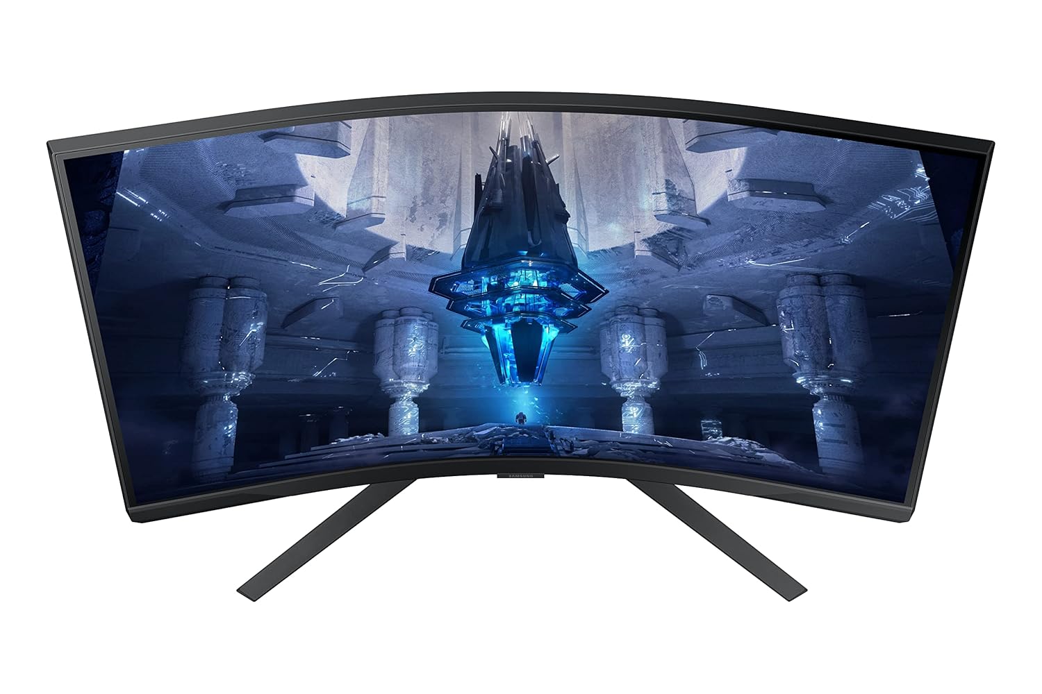 Samsung 32-Inch (80cm) 4K UHD Odyssey Neo G7 Gaming, 165 Hz, 1ms Curved Monitor, 3840 x 2160 Pixels, Mini-LED, Height Adjustable Stand, Matte Display, HDR2000, (LS32BG750NWXXL, Black)
