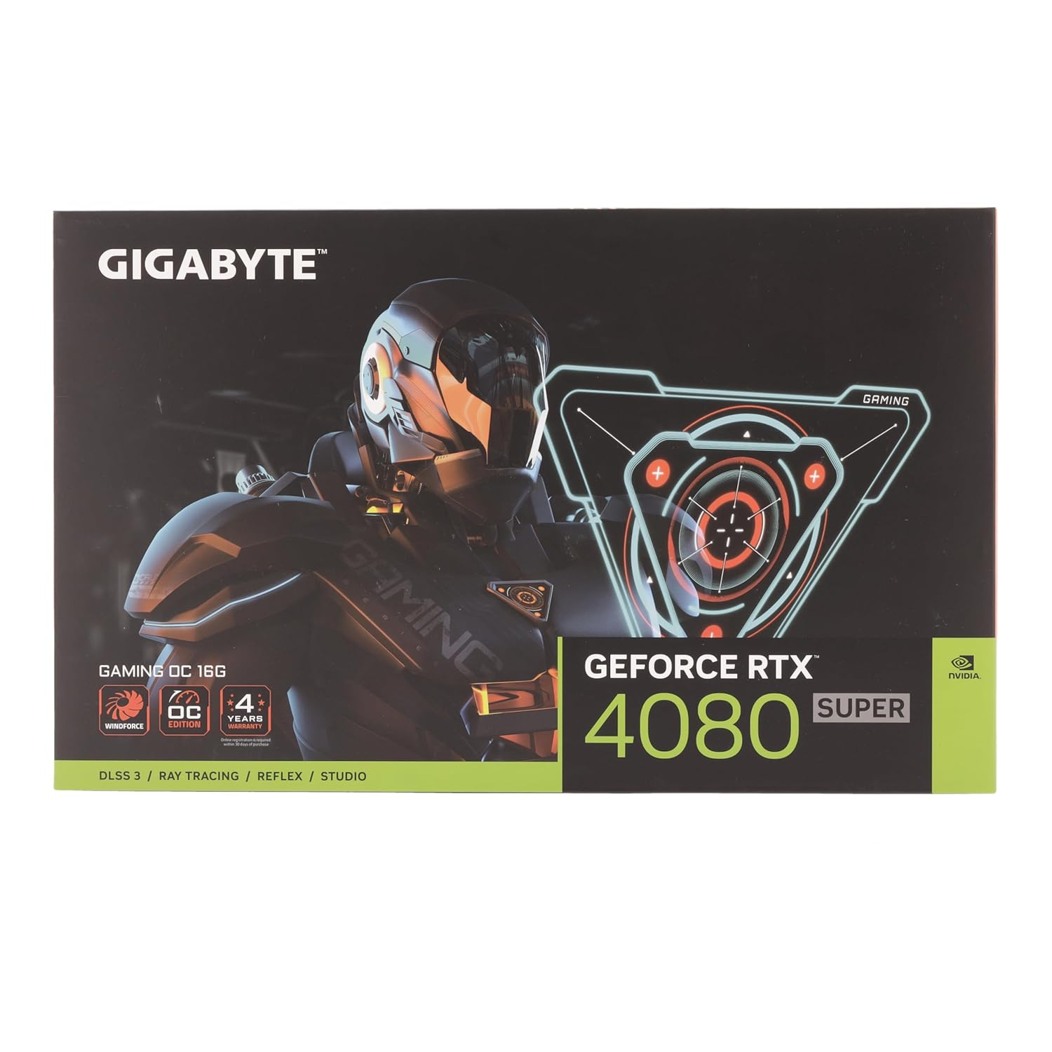 Gigabyte GeForce RTX 4080 SUPER GAMING OC Graphics Card - 2595MHz Core, 16GB GDDR6X 23000MHz 256-bit Memory, PCI-E 4.0, 3x DP 1.4, 1x HDMI 2.1a, NVIDIA DLSS 3.5, GV-N408SGAMING OC-16GD