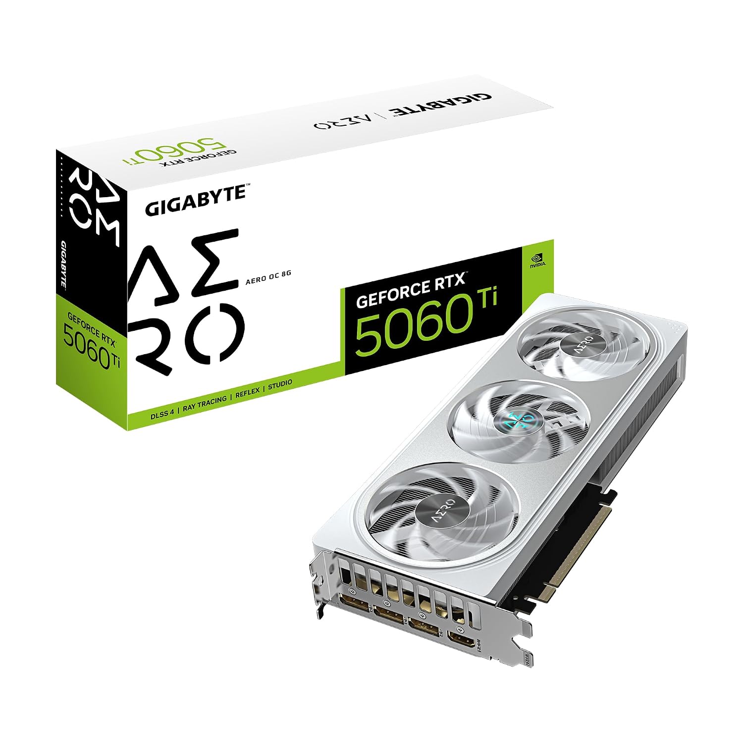 GIGABYTE GV-N506TAERO OC-8GD | GeForce RTX 5060 Ti AERO OC 8GB GDDR6 Graphics Card