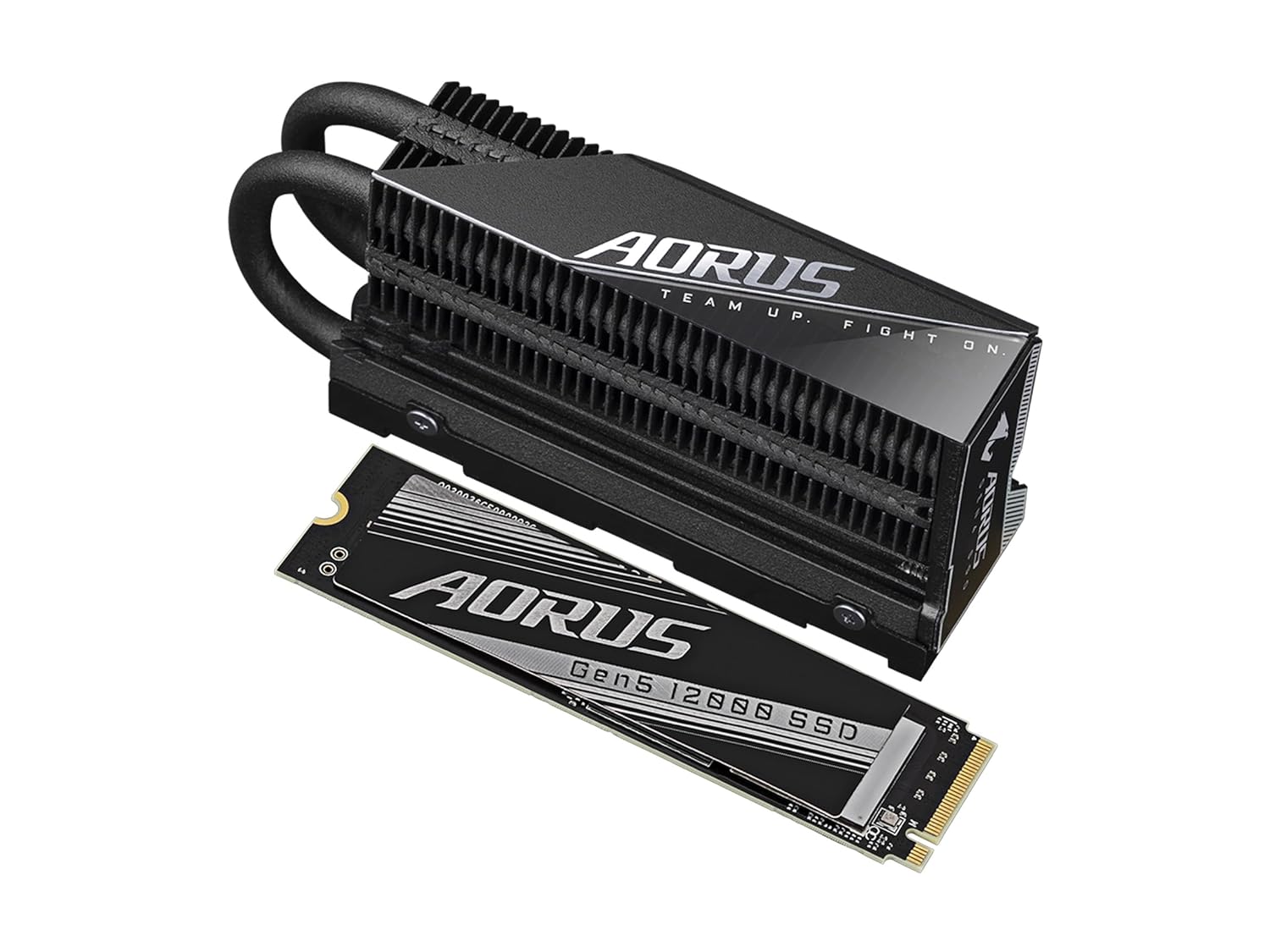 GIGABYTE AORUS Gen5 12000 SSD 1TB PCIe 5.0 NVMe M.2 Internal Solid State Hard Drive with Read Speed Up to 11700MB/s, Write Speed Up to 9500MB/s, AG512K1TB