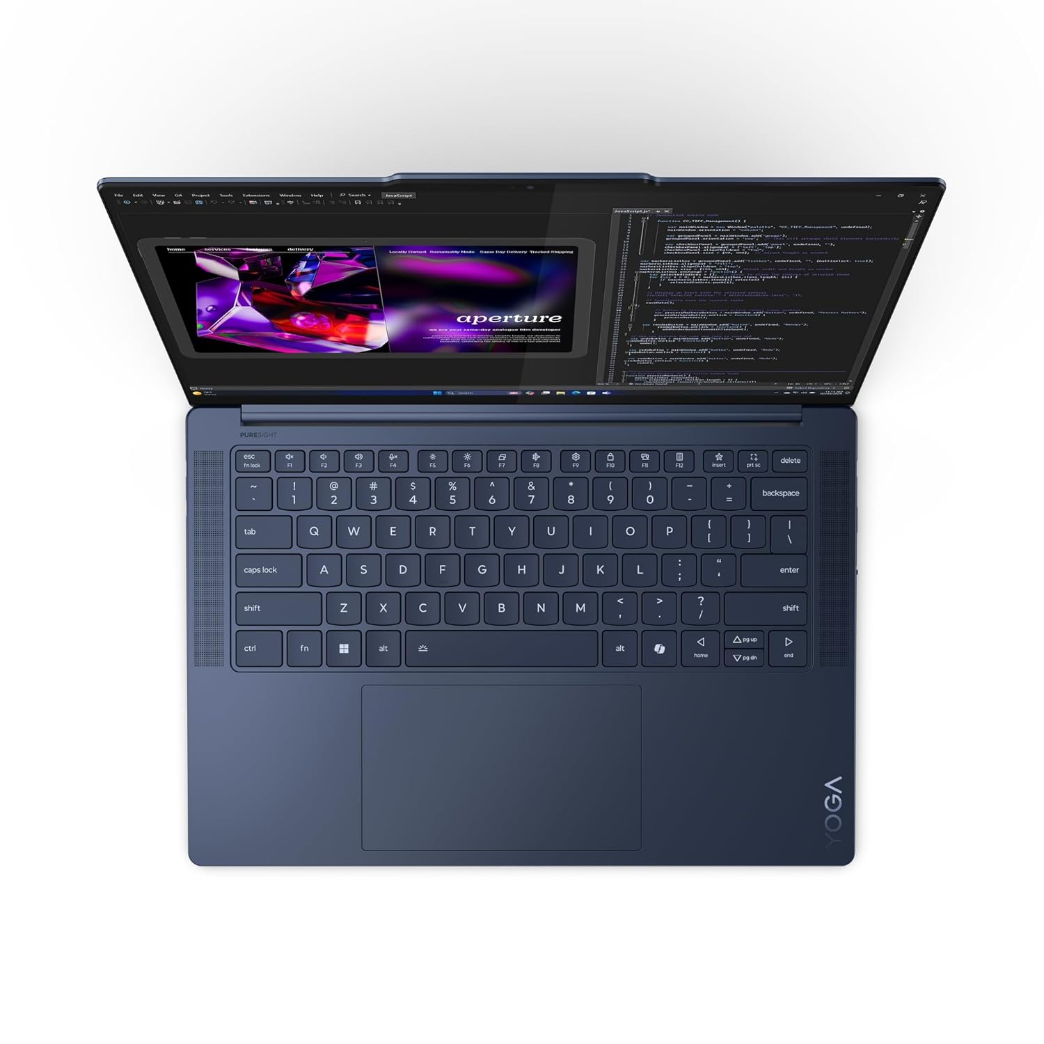 Lenovo Yoga Slim 7 Snapdragon X Elite X1E Built in-AI with Copilot+ 14"(35.5cm) 3K OLED 500Nits Touchscreen Laptop (32GB/1TB SSD/90Hz/Qualcomm NPU 45TOPS/Win11/MSO/1Yr ADP Free/Grey/1.4Kg), 83ED003BIN