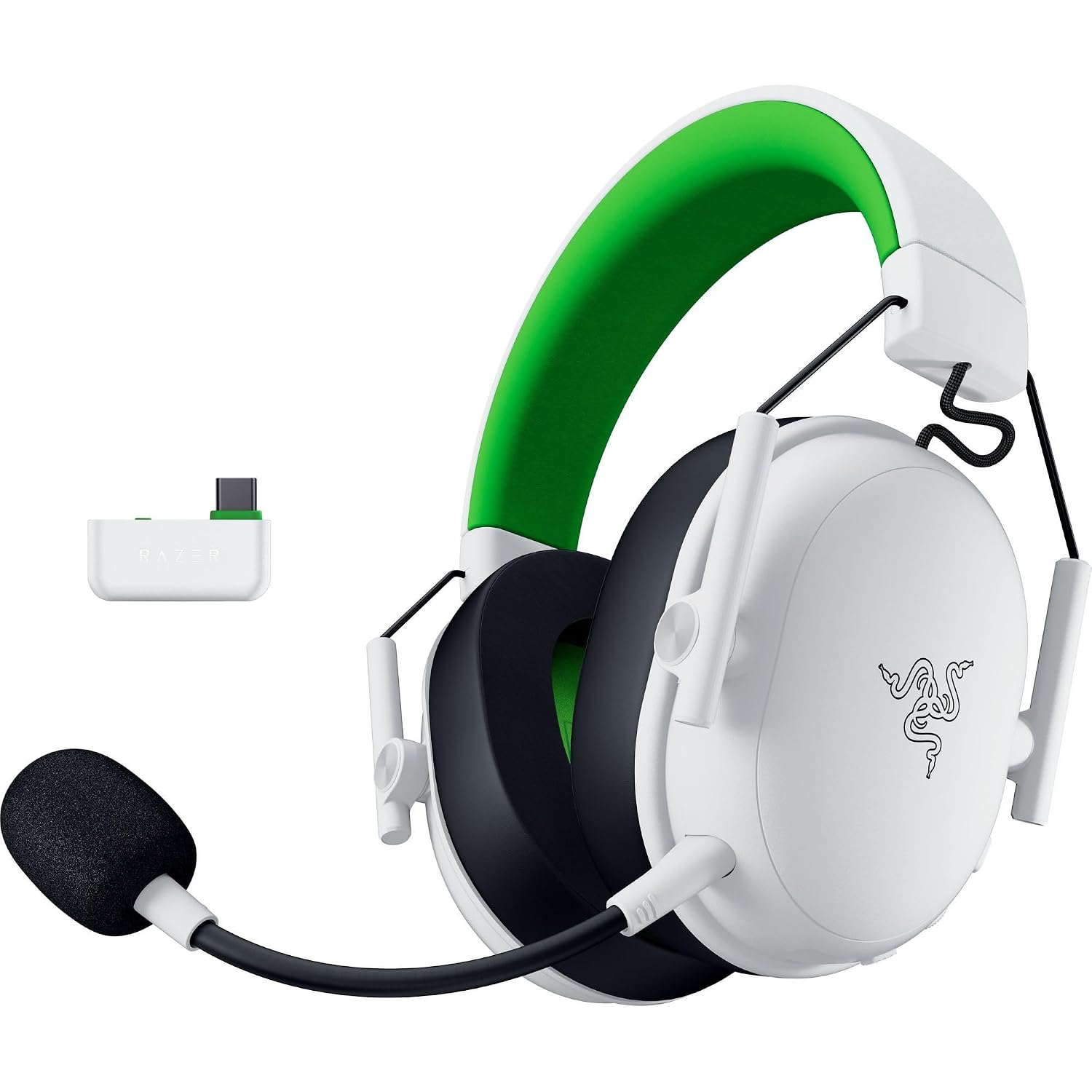 Razer BlackShark V3 X HyperSpeed Wireless Gaming Headset for Xbox: 50mm Drivers - Cardioid Mic - 2.4 GHz, Bluetooth - Works with PC, Mac, Nintendo Switch, Smartphone - Long Battery Life - White