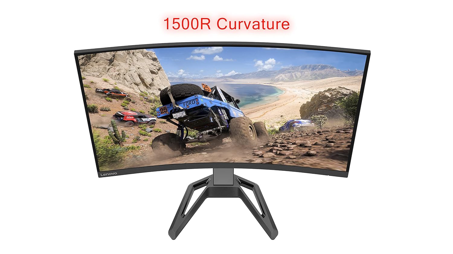 Lenovo G-Series Curved 32 Inch (81.3Cm) 2560X1440 2K Gaming Monitor |165Hz| 99% Srgb,1Ms,AMD Freesyncpremium| 2X3W Speakers,2Xhdmi 2.0|Dp,Height Adjust Tiltstand,Vesa Mount,Raven Black,G32Qc-30-Lcd