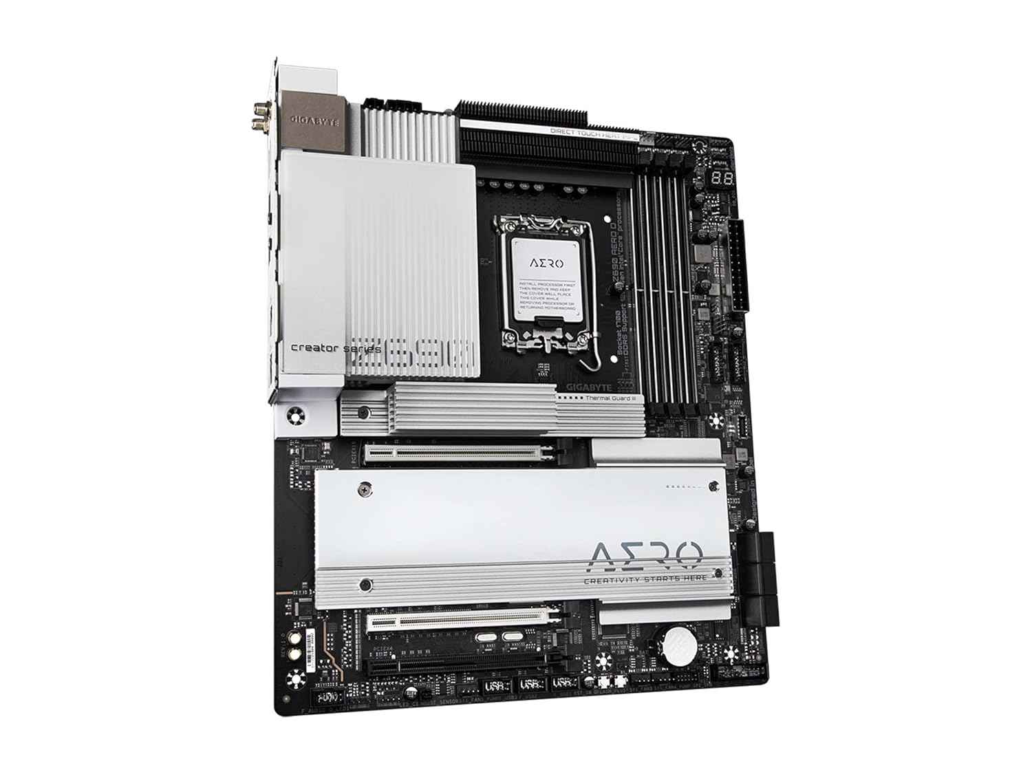 GIGABYTE Z690 AERO D (LGA 1700/ Intel Z690/ ATX/ DDR5/ Quad M.2/ PCIe 5.0/ USB 3.2 Gen2X2 Type-C/ WiFi 6/ AQUANTIA 10GbE LAN/ Motherboard)