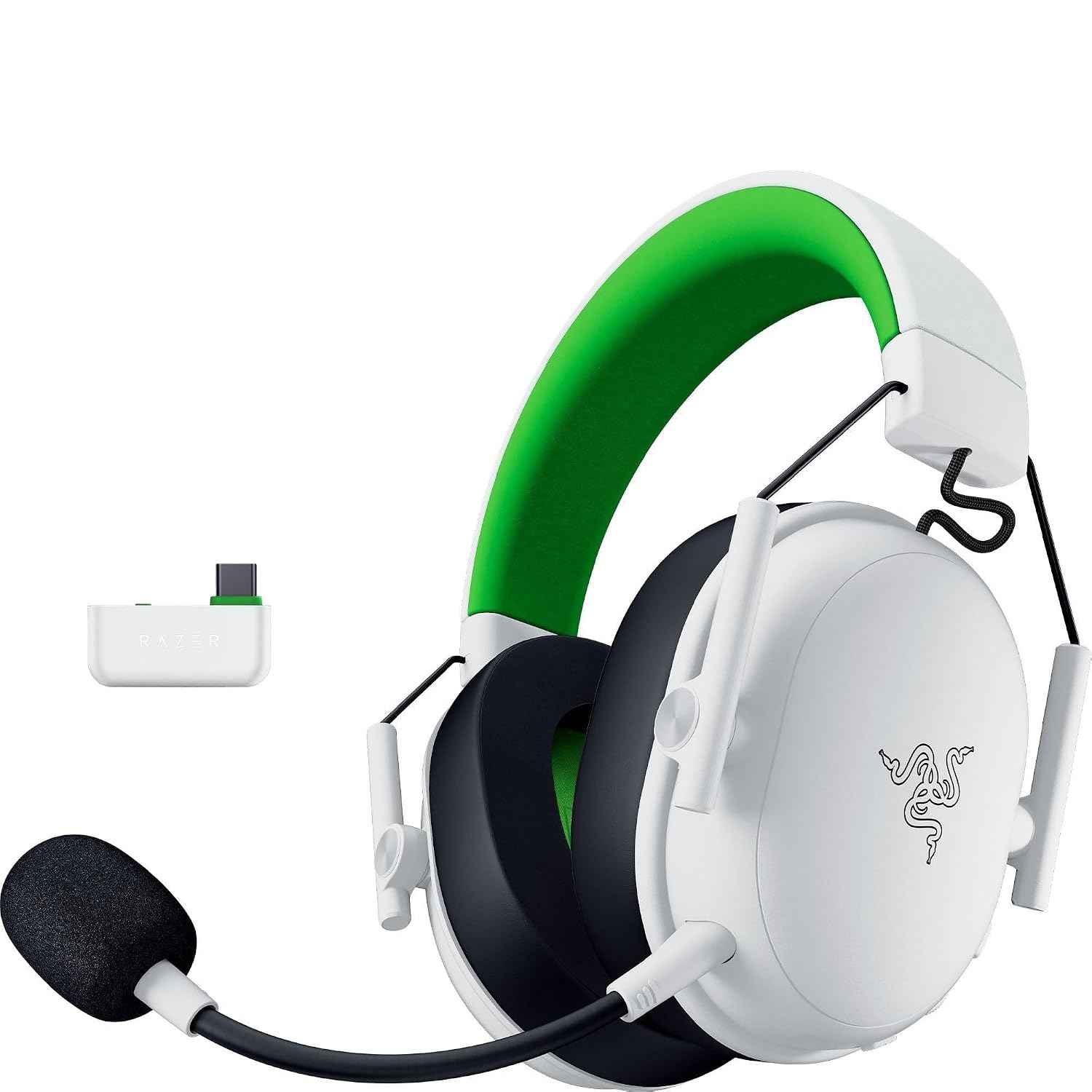 Razer BlackShark V3 X HyperSpeed Wireless Gaming Headset for Xbox: 50mm Drivers - Cardioid Mic - 2.4 GHz, Bluetooth - Works with PC, Mac, Nintendo Switch, Smartphone - Long Battery Life - White