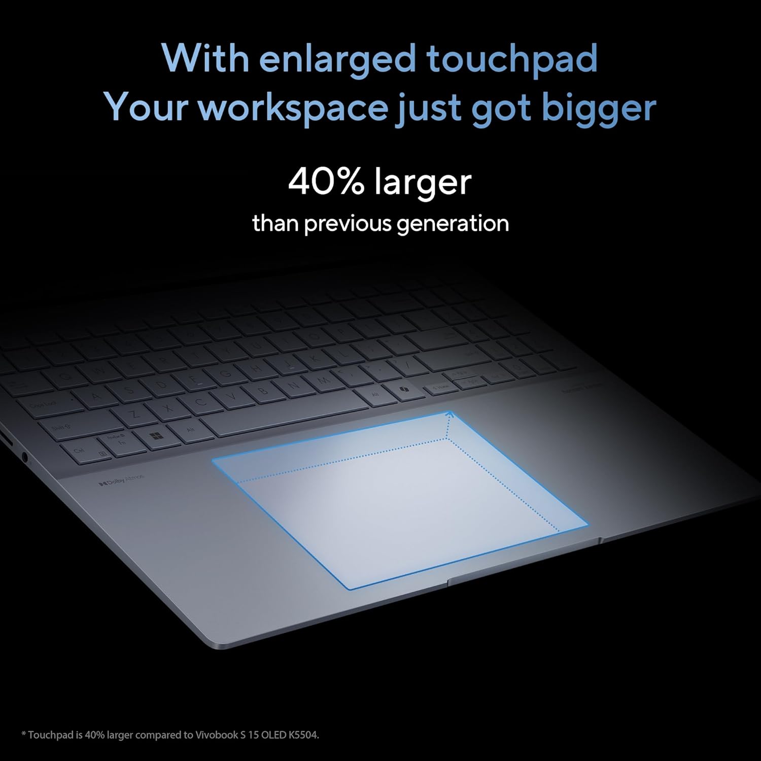 ASUS Vivobook S 16 OLED (2024), Intel Core Ultra 7 155H, Built-in AI, 16" 3.2K (40.64cm), 3200 x 2000 120Hz, (16GB/1TB SSD/Win 11/Intel Arc Graphics/MS Office 2021/Mist Blue/1.50Kg), S5606MA-MX751WS