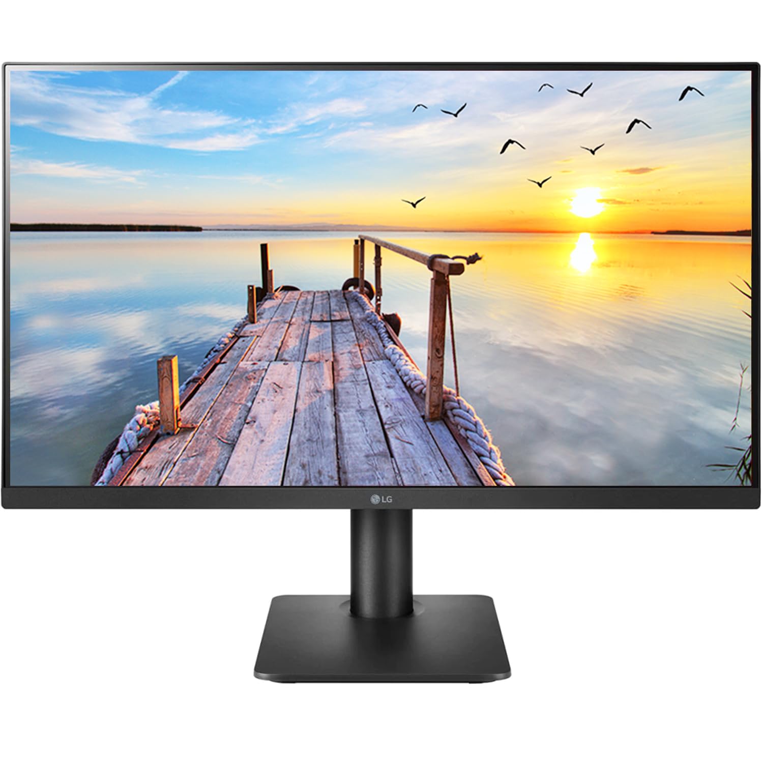 LG 27MP450 27 inch (68.6 cm) IPS FHD (1920x1080 Pixels), HDR 10, Height Adjust, Display Port, HDMI, AMD FreeSync, 75 Hz Refresh Rate - Zapnet.in