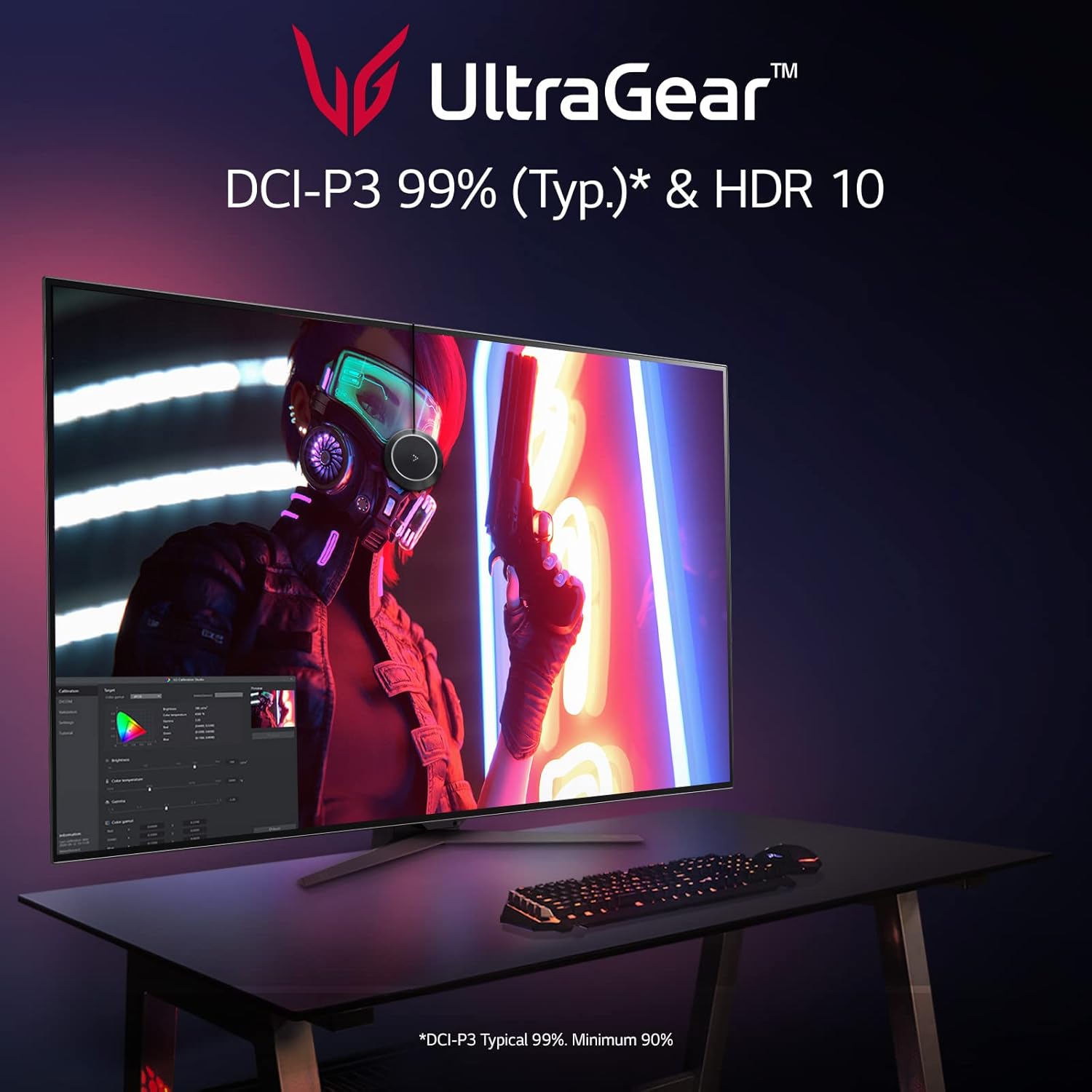 LG 48Gq900-B 48" Ultragear Uhd Oled Gaming Monitor With Anti-Glare, 1.5M : 1 Contrast Ratio & Dci-P3 99% (Typ.) With Hdr 10, 1Ms (Gtg) 120Hz Refresh Rate, Hdmi 2.1, Black