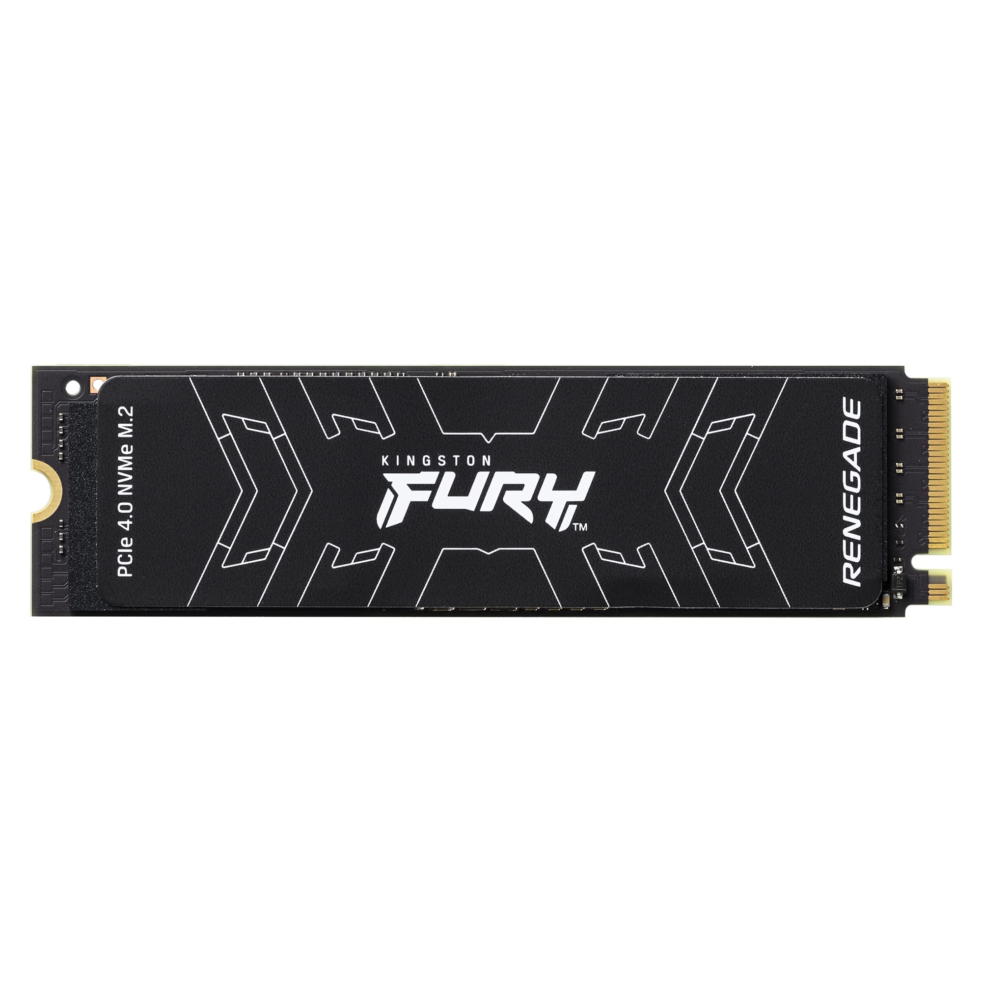 Kingston Fury Renegade 1TB PCIe Gen 4.0 NVMe M.2 Internal Gaming SSD | Up to 7300 MB/s | TLC NAND | SFYRS/1000G, Black