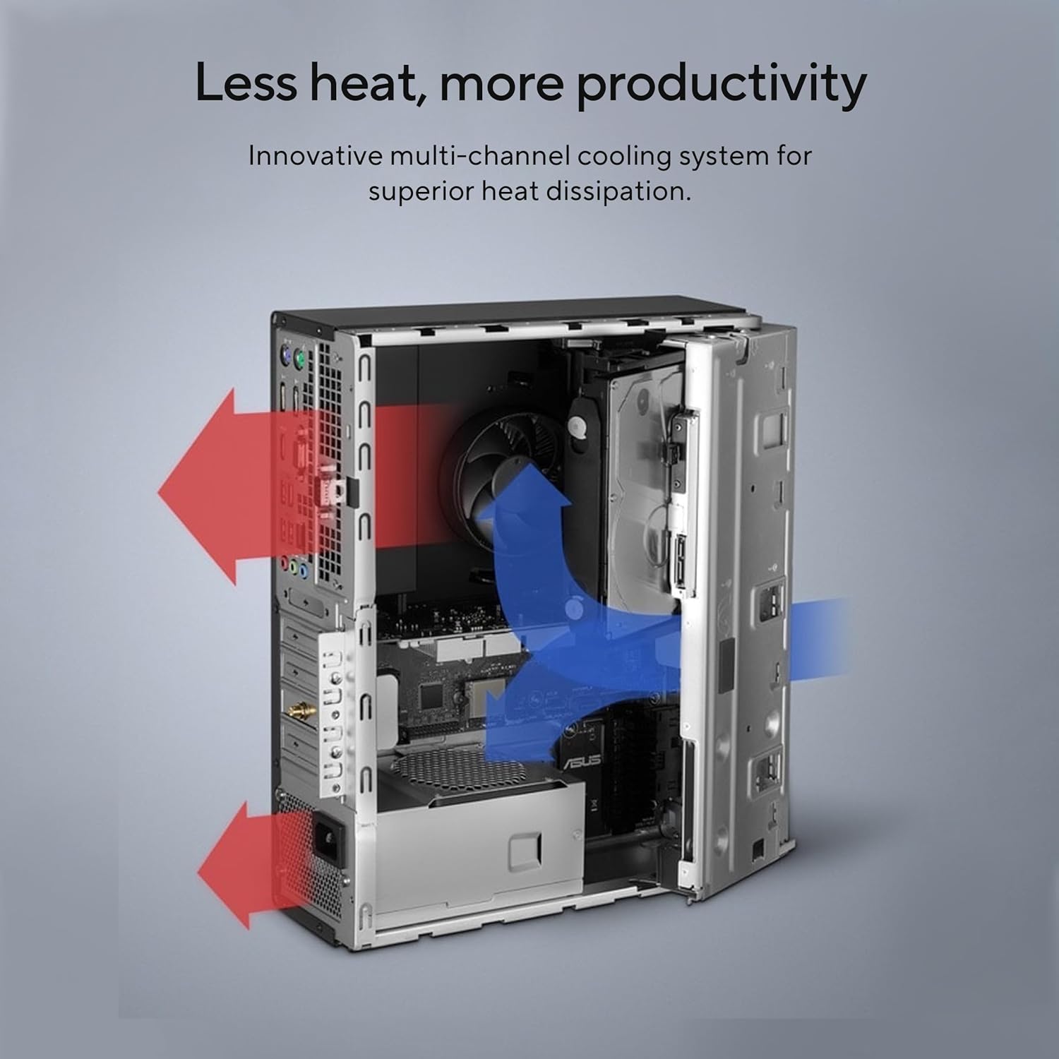 ASUS S500SD, 4 core, Intel Core i3-12100, Tower PC (8GB RAM/256GB SSD/Integrated Graphics/Windows 11 + MS Office/with Keyboard & Mouse//Black/5 Kg), S500SD-312100016WS