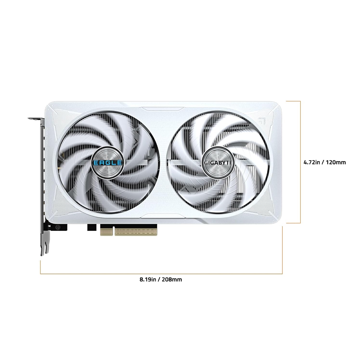 GIGABYTE GeForce RTX 5060 Eagle OC ICE 8G Graphics Card, 8GB 128-bit GDDR7, PCIe 5.0, WINDFORCE Cooling System, GV-N5060EAGLEOC ICE-8GD Video Card